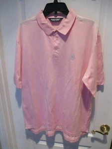 POLO GOLF Ralph Lauren Country Club Logo Mens Large Pink Shirt - Picture 1 of 3
