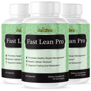 Fast Lean Pro-Digestive & Weight Support- 3 Bottles- 180 Capsules - Picture 1 of 5