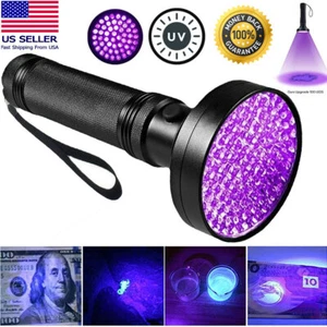 UV Light LED Flashlight Blacklight 395 nm Not Rechargeable Inspection Lamp Torch - Picture 1 of 12
