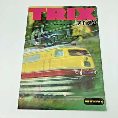 Conjunto de construcción de tren modelo Trix Minitrix Track N 1:160 catálogo 1971/72 alemán Foto 1 de 4