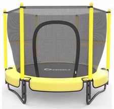 DIBU 5 Feet Childrens Trampoline with Safety Net (Yellow)