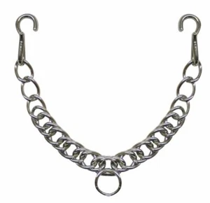 New 13" Stainless Steel Curb Chain with Hooks For English Bit Bridle 257200 - Picture 1 of 1