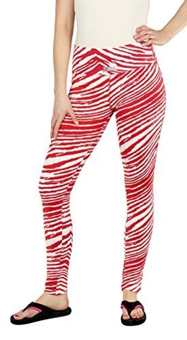 Zubaz MLB Baseball Women's Cincinnati Reds Team Color Tiger Print Leggings Pants Cover