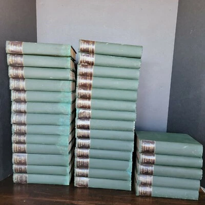 Charles Dickens works book set 32 vol Boston Houghton Mifflin Co 1894 Engravings - Image 1 of 4