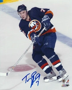 Signed 8x10 TRENT HUNTER New York Islanders Autographed Photo - COA - Picture 1 of 1