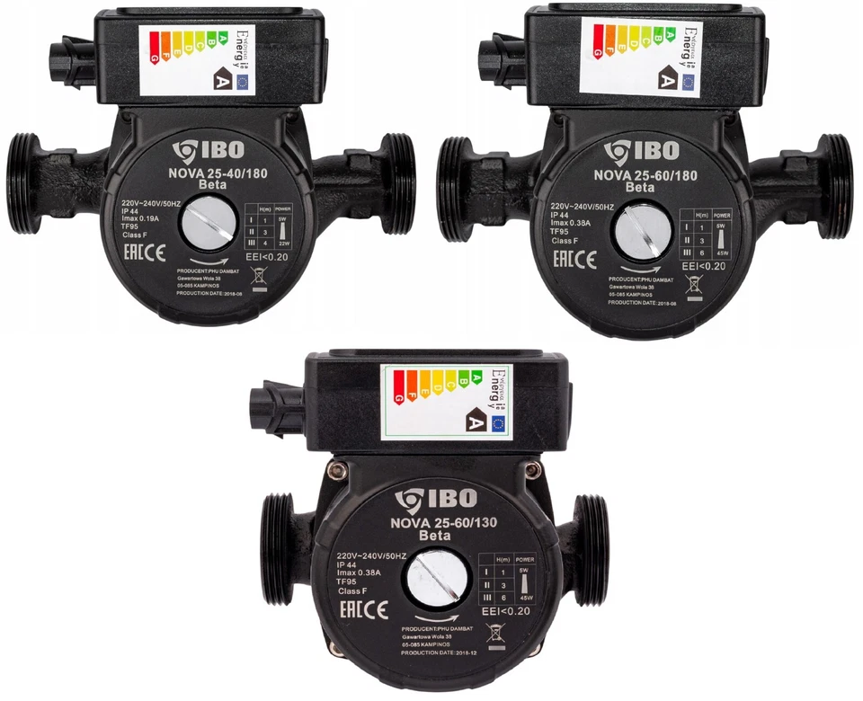 Hocheffizienzpumpe IBO NOVA Umwälzpumpe Heizungspumpe Zirkulationspumpe