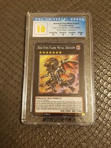 CGC Perfect 10 Red-Eyes Flare Metal Dragon 1st CORE-EN054 - Picture 1 of 6