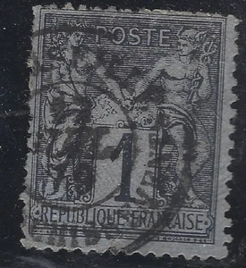 AFF-01-8-6 Großer Datumsstempel Marseille Frankaturen auf Nr. 83 - Bild 1 von 1