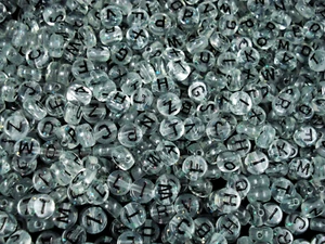 Alphabet Beads 1000pc Grey/Black Letters DIY SWIFTIE BRACELETS - Picture 1 of 3