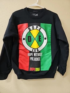 DOPE ERA Men's Pullover Sweatshirt Size Small "DOPE WITHOUT PREJUDICE"  - Picture 1 of 3