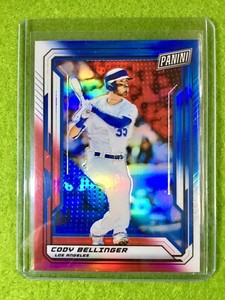 CODY BELLINGER PRIZM CARD JERSEY #35 DODGERS SSP /10 REFRACTOR 2019 National VIP