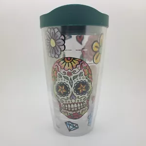 TERVIS TUMBLER 16oz Dias de los Muertos - GRÜNER DECKEL - LEBENSLANGE GARANTIE!! - Bild 1 von 12
