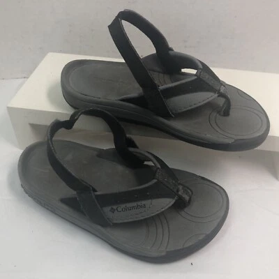 Шлепанцы Columbia Baby / для мальчика ясельного возраста или девочки размер 8 черные и серые слинги #O - Изображение 1 из 4