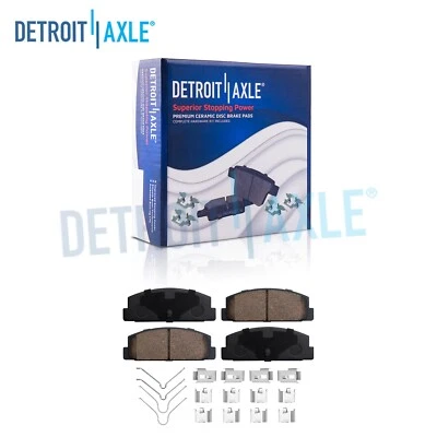 Rear Ceramic Brake Pads w/Hardware for 2003 2004 2005 Mazda 6 1989-1995 RX-7 - Image 1 of 4