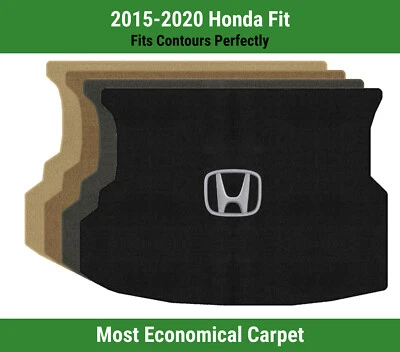Alfombra de cubierta Lloyd Velourtex para Honda Fit '15-20 con Honda H plateada sobre negra Foto 1 de 4