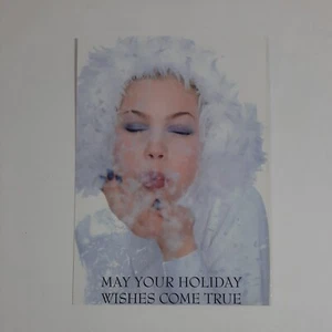 Cover Girl May Your Holiday Wishes Come True Tower Records Vintage Post Card - Picture 1 of 2