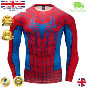 Mens Compression Top Workout cross fit MMA Cycling Running High Quality Running - Picture 1 of 55