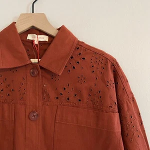 NWT Anthropologie Solitaire Eyelet Detailed Shacket, Small. - Picture 1 of 6