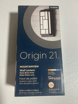 Linterna de pared LED negra mate Origin 21 MOUNTAINVIEW / Mountain View ~ 4145445 Foto 1 de 4