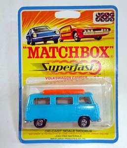 Matchbox Superfast Nr. 23A VW Camper helles blau top in 1969 Blisterpack - Bild 1 von 9