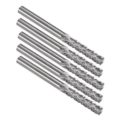 5Pcs Tungsten Carbide YG8 Double Cut Rotary Burrs File 3mm Shank 38mm Length - image 1 of 4