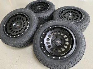 Twin Monotube AT Offroad Felgen VW T5 T6 T6.1 8x17 All Terrain Black + Pirelli - Bild 1 von 12
