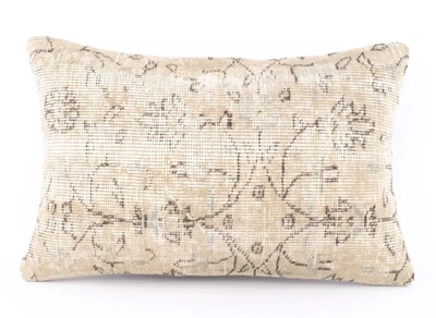 Turkish Kilim Lumbar Pillow Cover Handmade Decorative Kilim Sofa Cushion Cover - Image 1 of 4