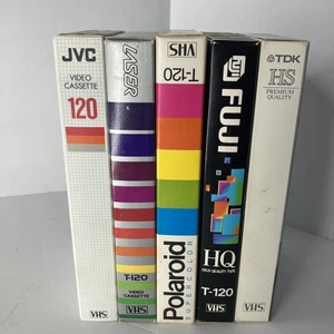 Found Footage 5 Random Home Recordings VHS T-120 Tapes Lot Vintage 80s 90s 2000s - Imagen 1 de 1