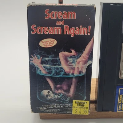 Rare Horor Scream And Scream Again VHS VCR Tape - Image 1 of 4