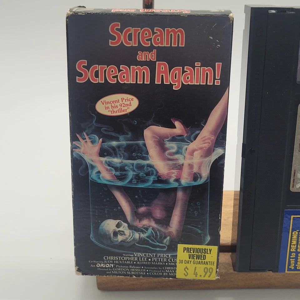 Rare Horor Scream And Scream Again VHS VCR Tape - Image 1 of 4