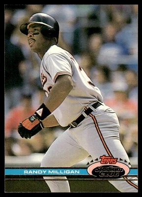 1991 Stadium Club Randy Milligan Baltimore Orioles #80 - Image 1 of 2