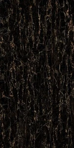 Bodenfliese Feinsteinzeug Travertin Gold 120 x 240 cm schwarz Bodenfliese - Bild 1 von 3