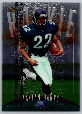 1998 Finest Tavian Banks Rookie Jacksonville Jaguars #123 - Image 1 of 2