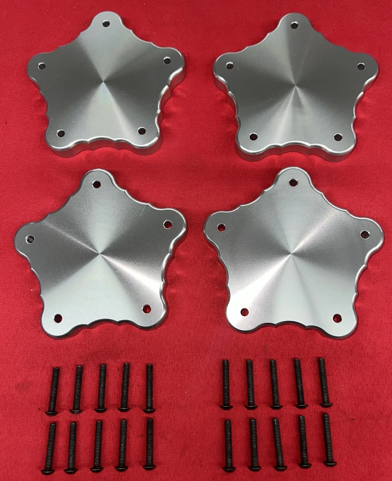 Scott Drake B-1130-PV Billet Hub Caps (set of 4) 64-90 Ford Mustang - Image 1 of 1