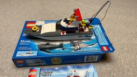 LEGO CITY:  #4642 Fishing Boat, 2011, Retired, W/ Instructions Box + 2 Mini Figs