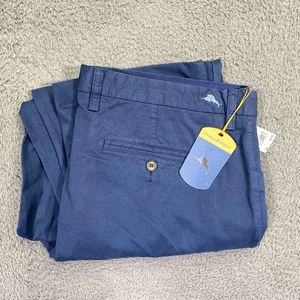 Tommy Bahama Pants Island Chino Mens 38x32 (40x30) Navy Pima Cotton - Picture 1 of 23