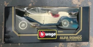 Burago Alpha Romeo 2300 Spider (1932) Die Cast Metal 1/18 Scale Model Car - Picture 1 of 8