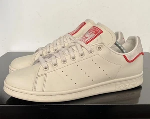 ADIDAS Originals Stan Smith 'Alluminio Collegiate Red' taglia UK 9 GX4452 - Foto 1 di 12