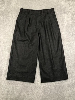 Pantalones J Crew para mujer 8P (32x22) 100 % lana pierna ancha recortados grises Foto 1 de 4