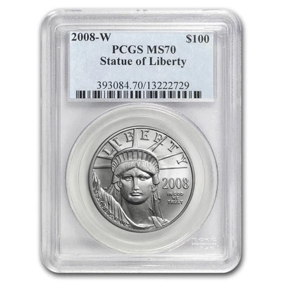 2008-W 1 oz Burnished American Platinum Eagle MS-70 PCGS - Image 1 of 3