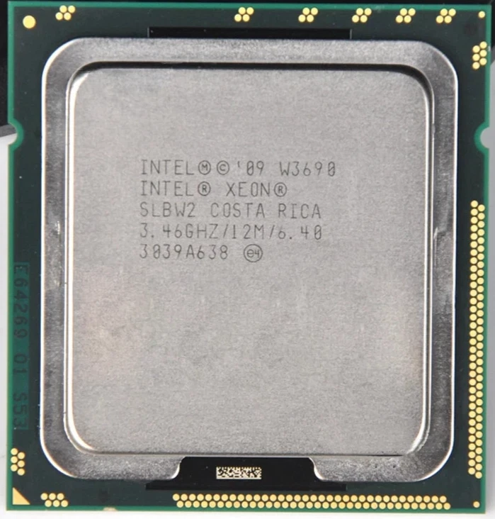 Intel Xeon W3690 6-Core 3.46GHz 12MB SLBW2 LGA1366 CPU Processor - Image 1 of 1