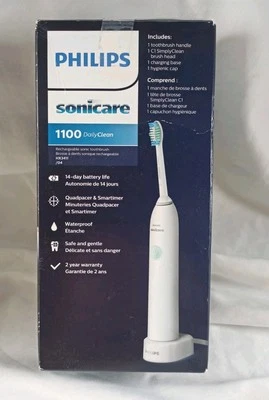 Cepillo de dientes eléctrico Philips Sonicare DailyClean 1100, blanco, HX3411/04 Foto 1 de 4