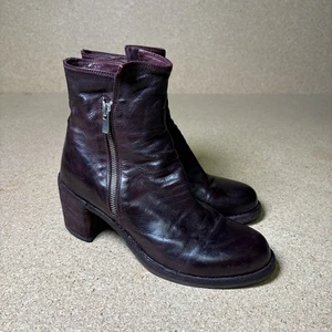 Officine Creative Damen Leder Reißverschluss DENNER 103 Burgund Stiefeletten EU 39 - Bild 1 von 12