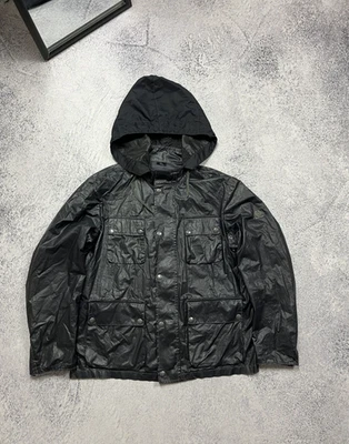 Chaqueta de Cuero Belstaff De Colección Negra Etiqueta Prince Rara Para Hombre Talla Grande Foto 1 de 4
