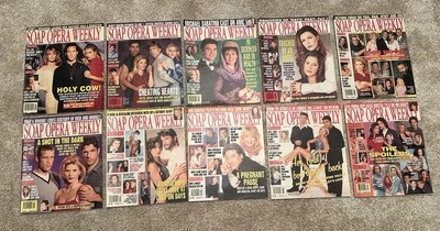 10 Vintage Magazines-SoapOperaWeekly 1994-1996 Excellent Condition Drake H Days - Image 1 of 4
