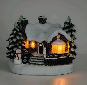 Thomas Kinkade Pintor de Luz Un Pueblo Navidad Teleflora Casa Iluminada 2002 - Imagen 1 de 20