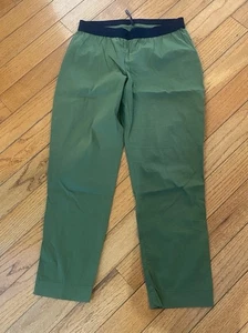 Liviana Conti Leggings Ankle Length Pull On Trouser Pants Green Size 46 8 - Picture 1 of 7
