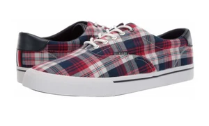 Tommy Hilfiger Men's Phero3 Sneaker - Plaid Red, White, & Blue Size 13  - Picture 1 of 12