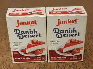 Paquete de 2 - Junket Danés Postre Fresa Mezcla, Pastel Salsa Pudín Esmalte 4.75 OZ ☜ - Imagen 1 de 8