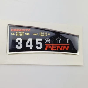 Penn 345GTi GT Reel Part - Aufkleber, Emblem, Badge, Logo, Sticker - Bild 1 von 2